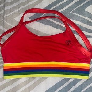 Zumba rainbow sports bra